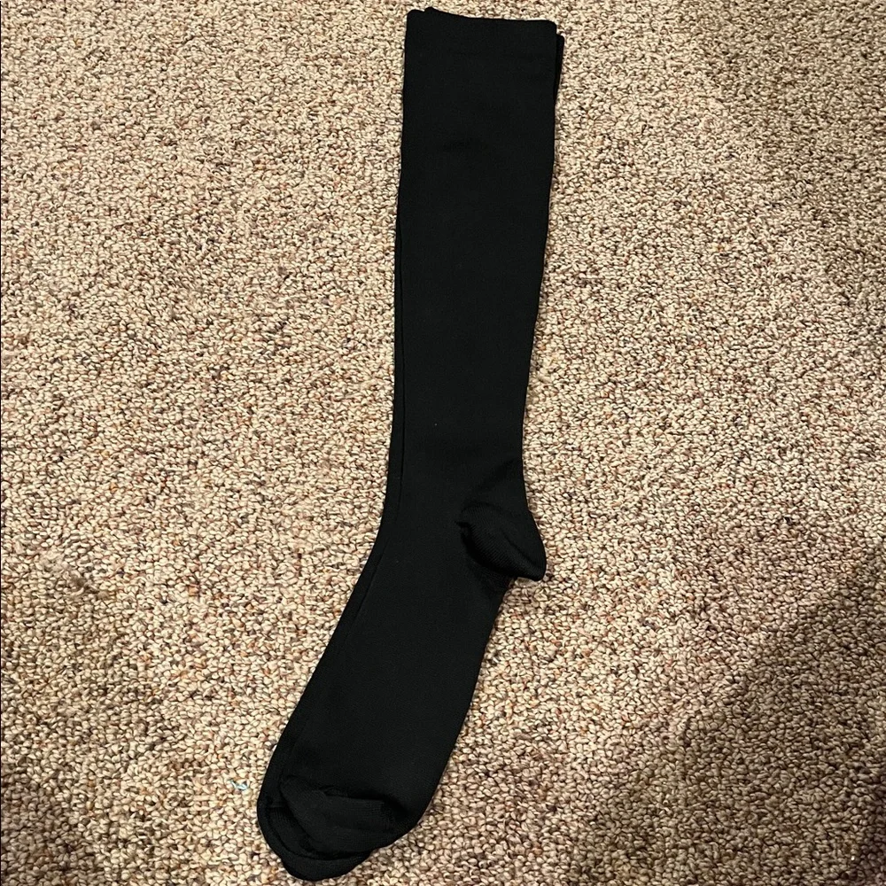 New Size Large compression knee socks vein stockings black nurse doctor NEW